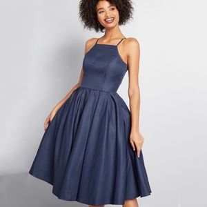 Beloved & Beyond Midi Navy Dress
